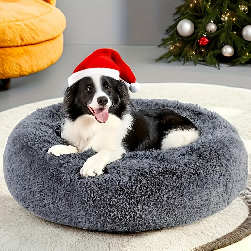 [2025 Upgrade]Ultimate Calming Plush Pet Cushion Sofa Bed Dog Bed - Heavenly Fluffy Pillow Nest for Cats & Small to Medium Dogs - Ultra-Soft Comfortable Nesting Haven