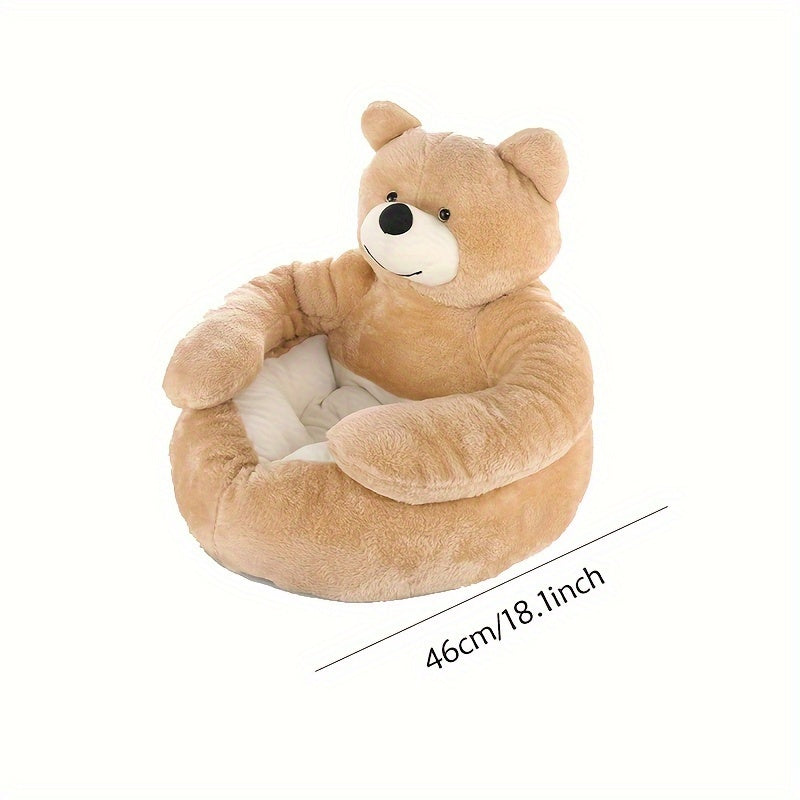 Cozy Panda-Themed Pet Bed - Washable, Contemporary Style for Cats & Dogs, Indoor/Outdoor Comfort