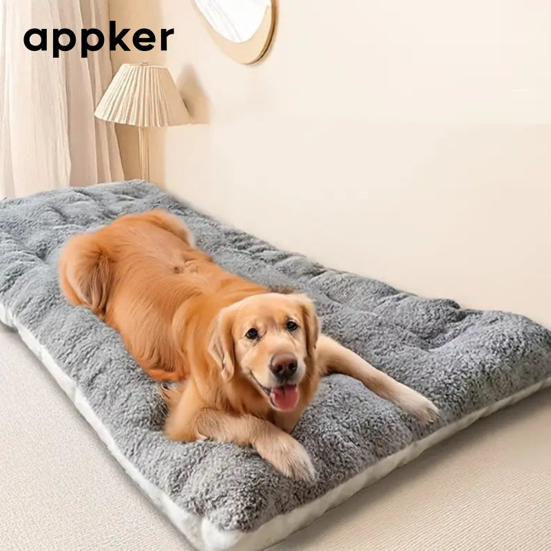 appker Extra Large Plush Pet Cat and Dog Sofa Bed - Extra Thick, Extra Soft Pet Pad for Small to Large Dogs, Gift for Dog and Cat Lovers, Dog Comfort Pad | Modern Pet Bed | Durable Pet Bed, Large Dog Bed (2 Sizes 2 Colors to Choose)