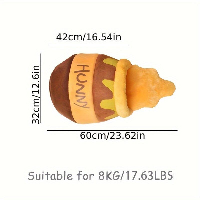 [Cozy Cat Bed] Cozy Winter 1pc Honey Pot Shaped Cat Bed | Removable Washable Thick PP Pads, Contemporary Style Durable Soft Cat Nest for Indoor Cats, Perfect Gift for Pet Lovers