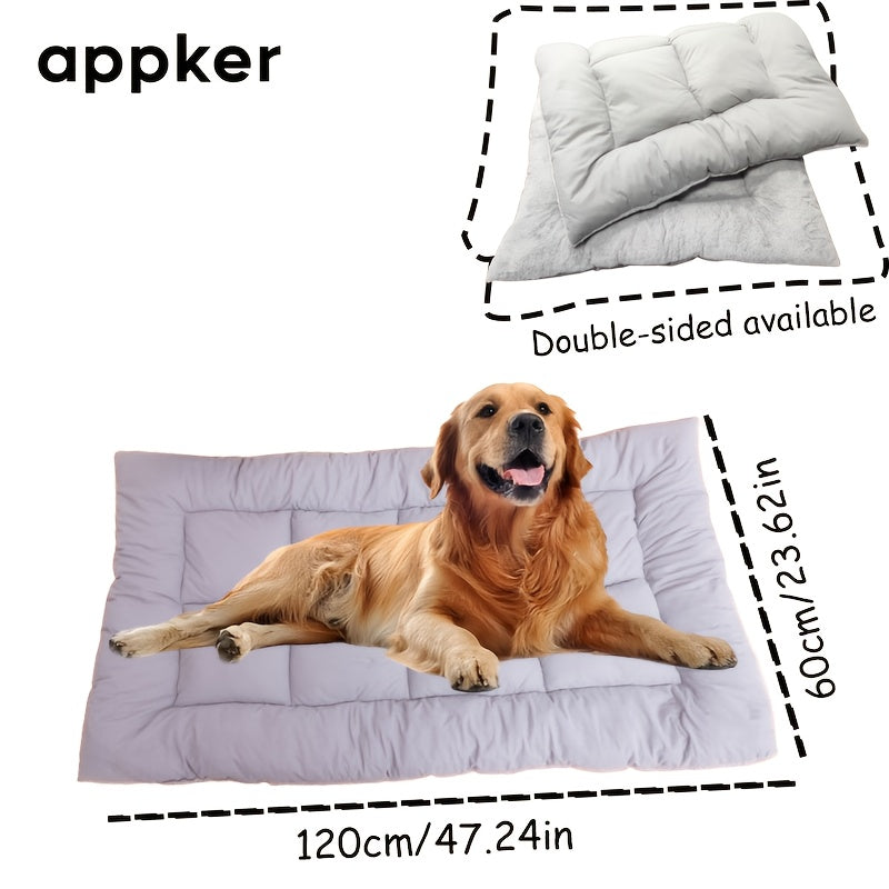 appker Extra Large Plush Pet Cat and Dog Sofa Bed - Extra Thick, Extra Soft Pet Pad for Small to Large Dogs, Gift for Dog and Cat Lovers, Dog Comfort Pad | Modern Pet Bed | Durable Pet Bed, Large Dog Bed (2 Sizes 2 Colors to Choose)