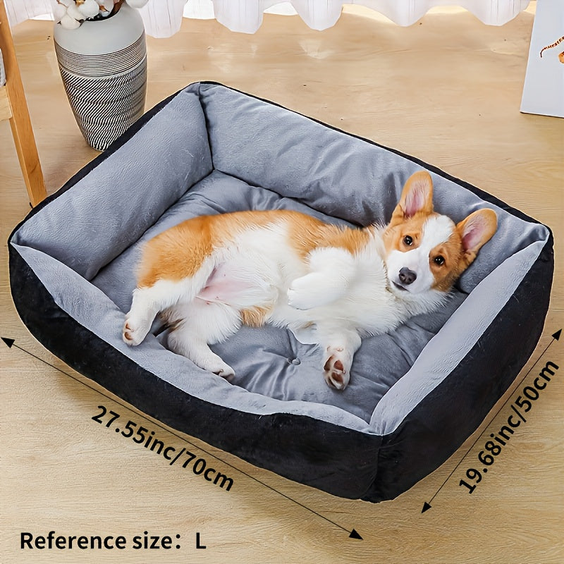 New Summer Luxury Comfort Pet Pillow Bed, Multi-Size Design for Small to Large Dogs and Cats, Deep Sleep Mat, All-Season Use, Thick Polyester Filling, Soft Blend Fabric, Plush Warm Padding, Suitable for 2-3 Pets Simultaneously, 16 Indoor Scenes