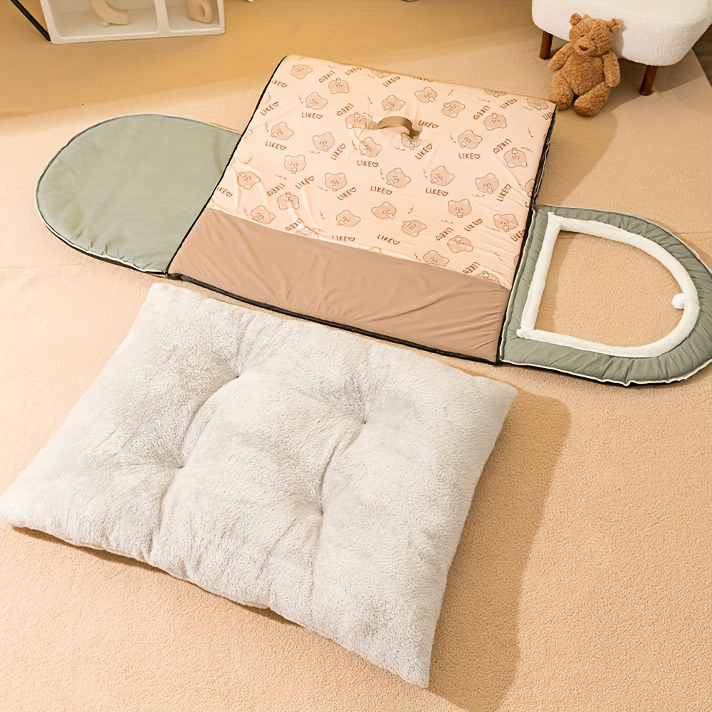 Whisker Haven Pet House - Soft, Warm, Washable, and Spacious Cozy Retreat for Cats and Small Dogs, Perfect for Golden Retrievers and Felines, with Plush Interior and Easy Assembly
