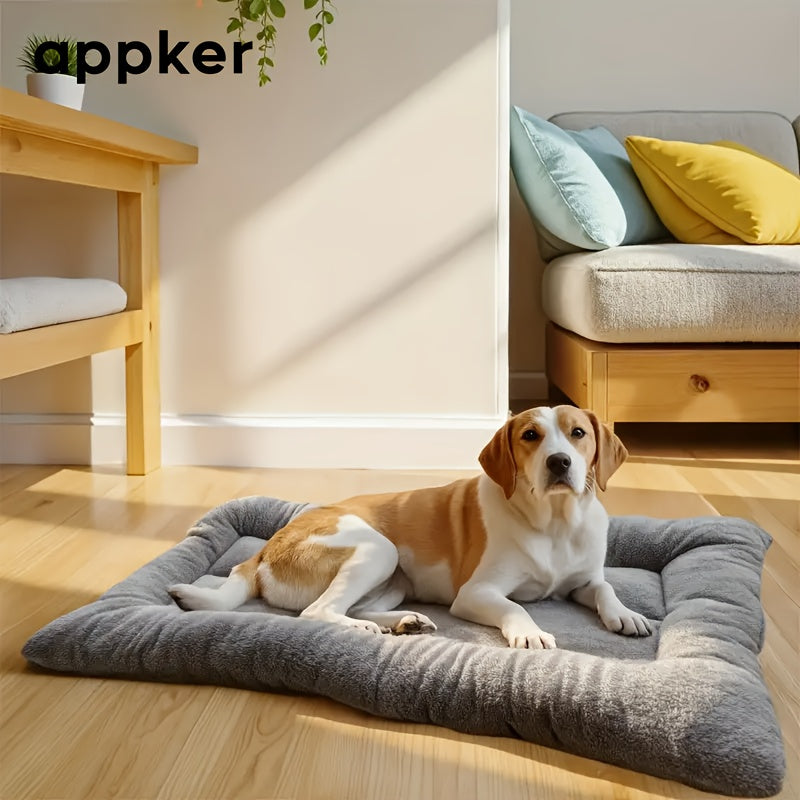 appker Extra Large Plush Pet Cat and Dog Sofa Bed - Extra Thick, Extra Soft Pet Pad for Small to Large Dogs, Gift for Dog and Cat Lovers, Dog Comfort Pad | Modern Pet Bed | Durable Pet Bed, Large Dog Bed (2 Sizes 2 Colors to Choose)