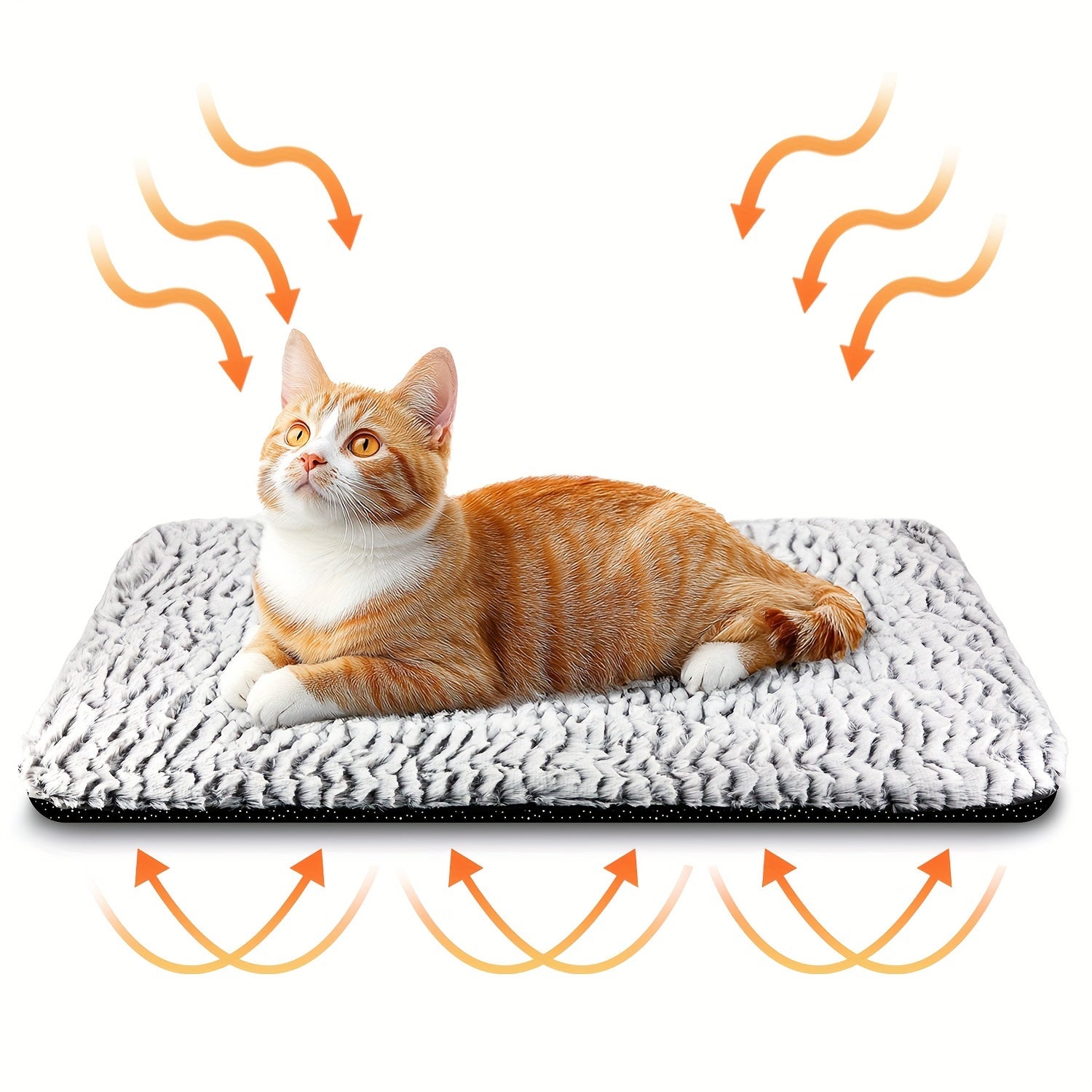 [Thermal Extra Warm Pad] Soft Thermal Extra Warm Dog Cat Pad - Large Indoor Outdoor Cat Bed Mat for Small Puppy Kittens Pets