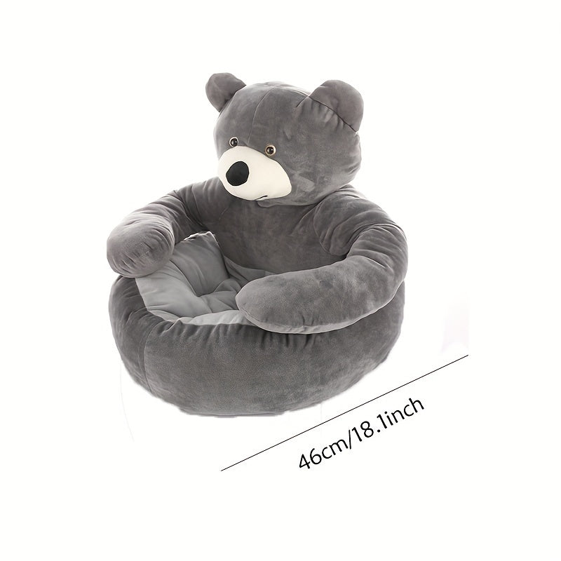 Cozy Panda-Themed Pet Bed - Washable, Contemporary Style for Cats & Dogs, Indoor/Outdoor Comfort