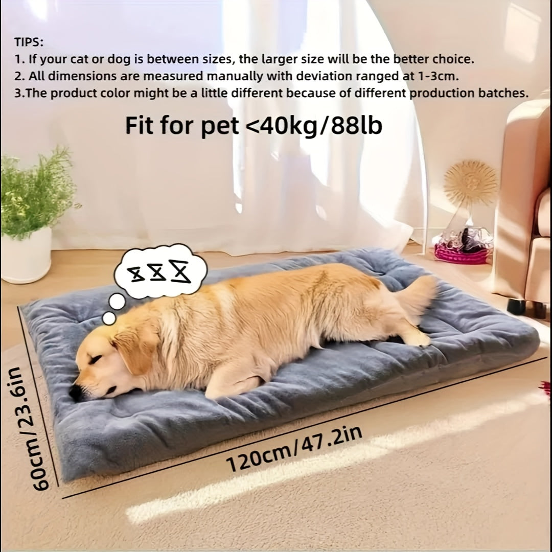 appker Extra Large Plush Pet Cat and Dog Sofa Bed - Extra Thick, Extra Soft Pet Pad for Small to Large Dogs, Gift for Dog and Cat Lovers, Dog Comfort Pad | Modern Pet Bed | Durable Pet Bed, Large Dog Bed (2 Sizes 2 Colors to Choose)