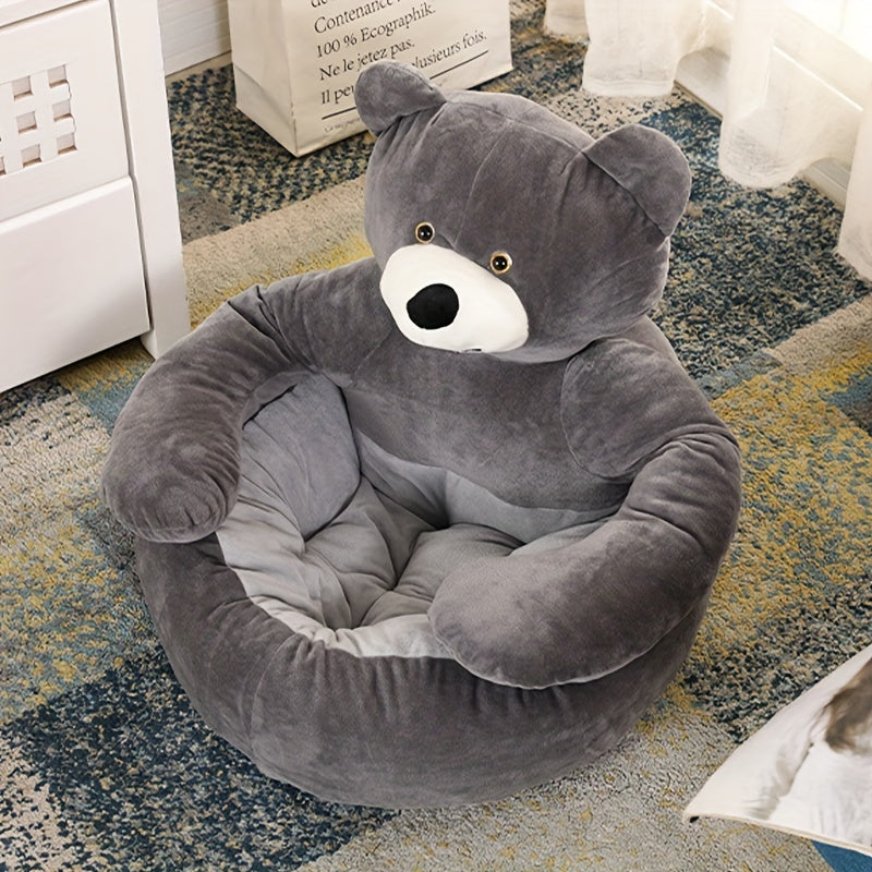 Cozy Panda-Themed Pet Bed - Washable, Contemporary Style for Cats & Dogs, Indoor/Outdoor Comfort