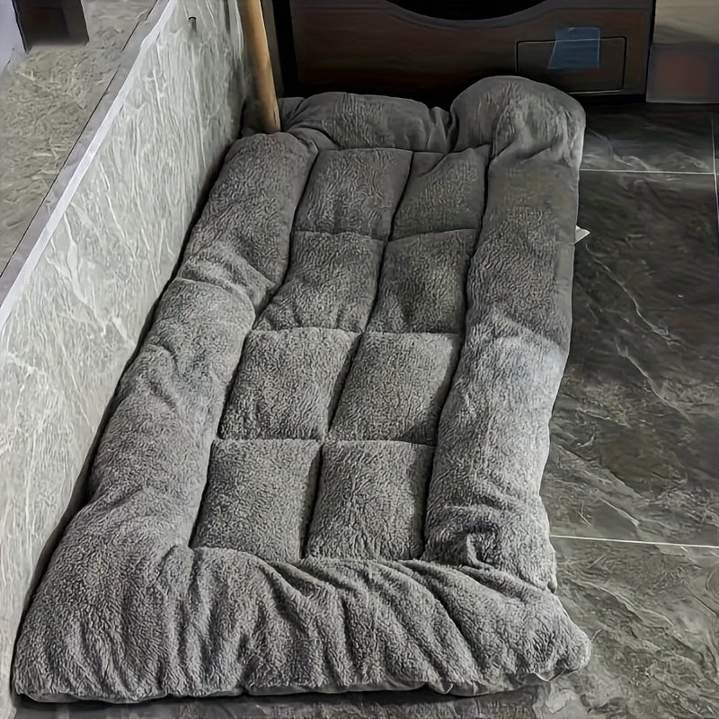 Extra Large Plush Dog Bed Sofa Cat Nest Dog Cage Mat, Thickened Super Soft Polyester Pet Mat, Suitable for Small, Medium and Large Cats and Dogs - Cute Rectangular Sofa