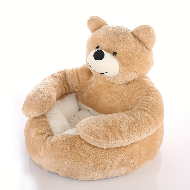 Cozy Panda-Themed Pet Bed - Washable, Contemporary Style for Cats & Dogs, Indoor/Outdoor Comfort